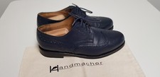 Handmacher Herrenschuhe in 43 / UK 9  / Top / Blau / Holzgenagelt