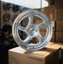 4x GTP WHEELS 083 7,5x17" 4x100 ET35 73.1 Silber poliert TÜV Gutachten