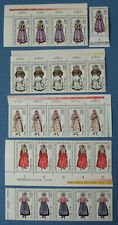 DDR 1977 Ecken 5 Sätze Mi 2210-2214 Sorbische Trachten postfrisch** DV
