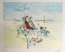 Salvador dali lithographie coa - salvador,
