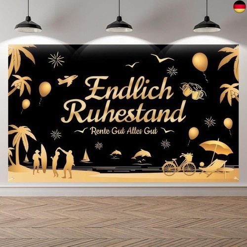 Endlich ruhestand deko party - ruhestand,