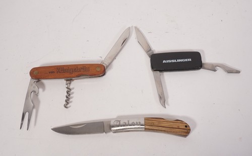 Vintage werbe taschenmesser - 3x,