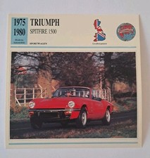 Sportwagen Triumph Spitfire1500 - 1975-1980 - Geschichte & Techn. Daten -  Karte