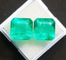Natürlicher Smaragd Quadrat