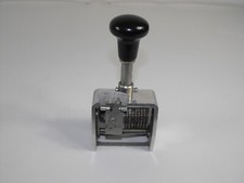 alter Stempel Zahlenstempel