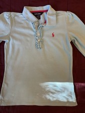 Ralph Lauren Poloshirt Langarm Gr.152 mit Volant