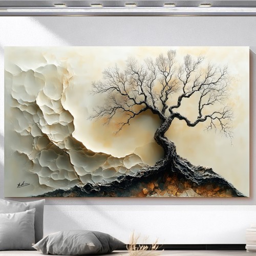 Leinwand bild landschaft - landschaft, baum