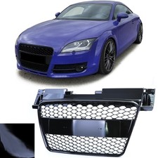 Sport Kühlergrill Wabendesign Schwarz Glanz für Audi TT 8J Vorfacelift 2006-2010