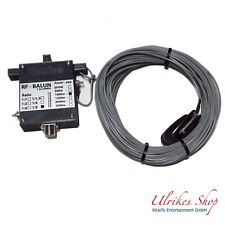 1KW Watt 32m XL Multiband Dipol endgespeist 1:9 Balun EZwire 10m - 160m L:32M
