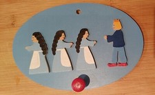 Kindergarderobe Garderobenhaken,  Atelier Lila, Holz, handmade pädag. wertvoll