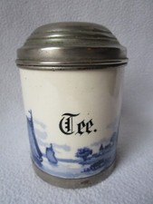 alte Teedose Keramik Tee Dose