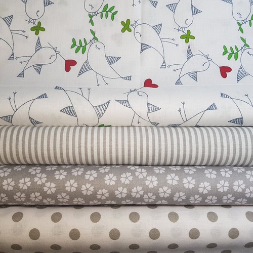 Stoffpaket vogel baumwolle - ",