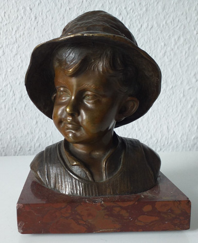 Bronze figur hübscher junge - figur,