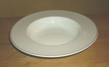 van Well, Wellco Design, Da Capo, 1 Suppenteller, cremefarben, graues Dekor