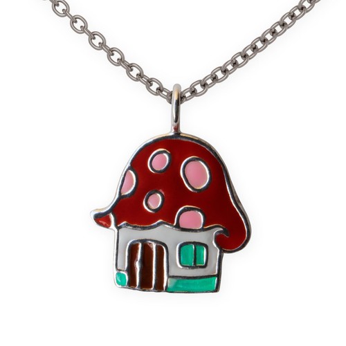 Halskette toadstool pilz - pilz, haus