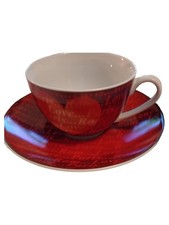 FLIRT by R&B Tasse mit Untertasse Rot Modern Amore Mio 200ml