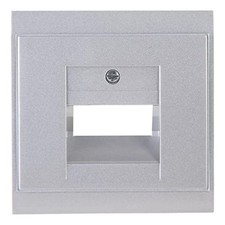 Kopp Malta Datendose Abdeckung für UAE-Anschlussdose Abdeckrahmen Silber