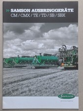 SAMSON Schleppschlauch Schlitzgerät Güllegrubber Prospekt Traktor Schlepper