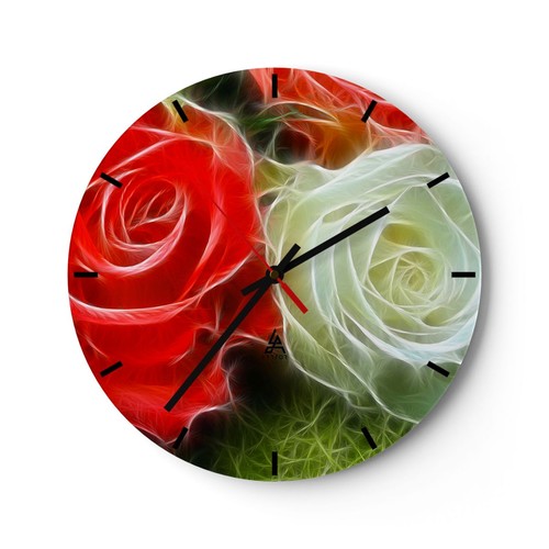 Modern wanduhr 30x30cm rund - modern,
