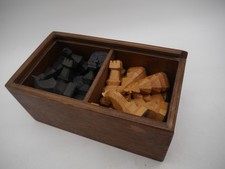 Alte Schachfiguren Holz -