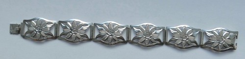 Armband blumendekor 835 silber - armband,