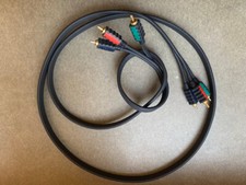 G&BL YUV RGB Component-Kabel Gold 3x Cinch-Stecker 2m gebraucht