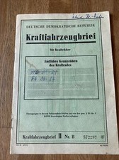 DDR KFZ Brief - TR 150 , Baujahr 1964