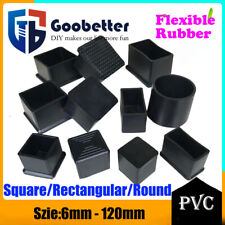 Gummi Fusskappen Stuhlbeinkappen Schutzkappen Rund/Vierkant Rohrkappen Möbelfüße