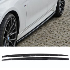 für BMW 3er F30 F31 M Paket Seitenschweller Side Skirt Schweller GLANZ SCHWARZ