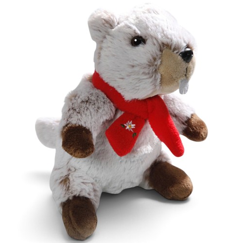Murmeltier mit schal 20cm - murmeltier,