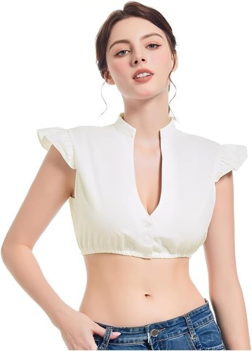 Dirndl bluse damen weiß - bluse,
