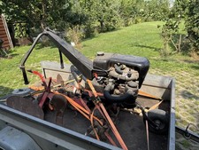 Einachsschlepper Gartenhacke 197 cm³ 7 PS mit Pflug, Rädern, Kupplung