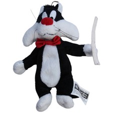 Vintage Warner Brothers Looney Tunes, Kater Sylvester mit Zauberstab Kuscheltier
