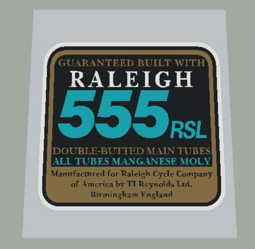 Raleigh rahmenaufkleber tubing - raleigh,
