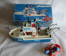 Playmobil Set 3539 - Polizei Polizeiboot Schiff Küstenwache - sehr alt - mit OVP