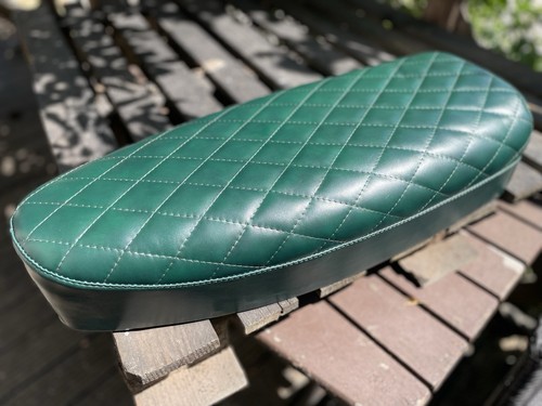 Vespa sitzbank leder grün - px,