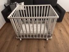 Roba Laufgitter 75x100 cm Weiß, Indibär Laufstall, Rechteckig, Holz