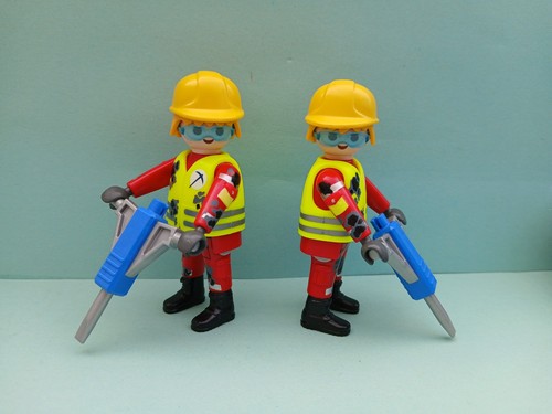 Playmobil baustelle 2 x - playmobil,