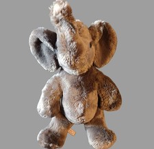 Sigikid Elefant Stofftier West Germany Plüschtier ca 40 cm W. Germany Grau