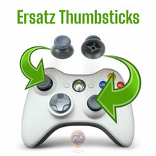 Xbox 360 Controller kompatible Thumbsticks L3 + R3 - Stickaufsätze Grau