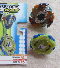 Beyblade Burst Burbo Slingshot Fafnir F4 & Rudr R4 + Infokarke - Hasbro 8+