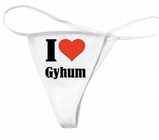 String Tanga I Love Gyhum Geburtstag Geschenk Valentinstag Weihnachten