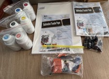 Sublimations Tinte und Papier + Patronen für Epson XP970 [Komplettpaket]