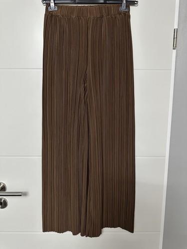 Plissee hose plissiert braun - hose,