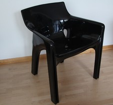 "Gaudi" Stuhl, schwarz, Kunststoff von Vico Magistretti für Artemide, 1970er