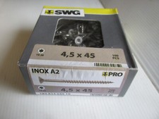 Holzschrauben Edelstahl  A2  4,5x45mm 100Stück / Shop4Kiste1