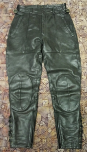 Motorrad leder hose schwarz - leder,