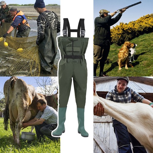 Wading trousers with hook