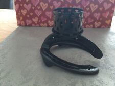 Kerzenständer aus Hufeisen  Partylite Handarbeit Unikat neu Weihnachtsgeschenk