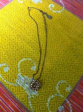 Konplott Halskette, Inside out, gold-beige, messingfarben *neuwertig